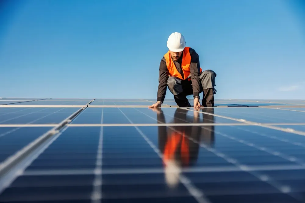 Panneaux photovoltaïques près de Vannes